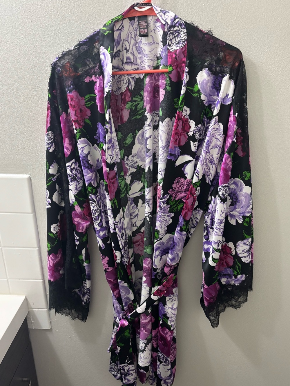 Victoria's Secret Floral Satin Robe